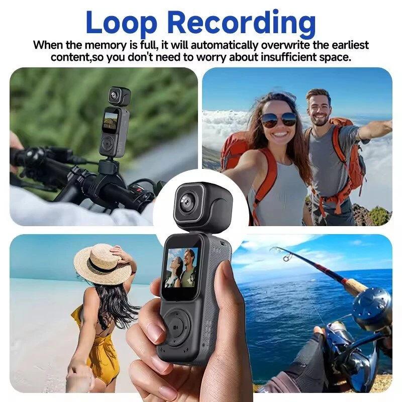 Portable Q5 Action Camera 4K High-Resolution 130° Wide-Angle Lens WiFi Connection 1.5Inch IPS Screen Display Night Vision Shooting Outdoor Cycling DV Recorder — view 4