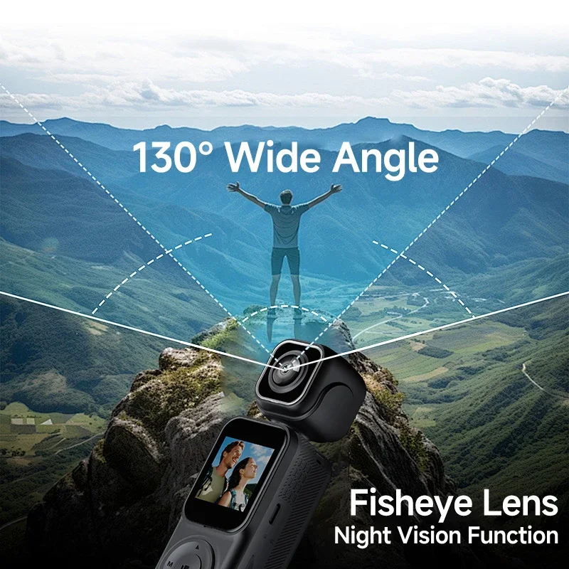 Portable Q5 Action Camera 4K High-Resolution 130° Wide-Angle Lens WiFi Connection 1.5Inch IPS Screen Display Night Vision Shooting Outdoor Cycling DV Recorder — view 8