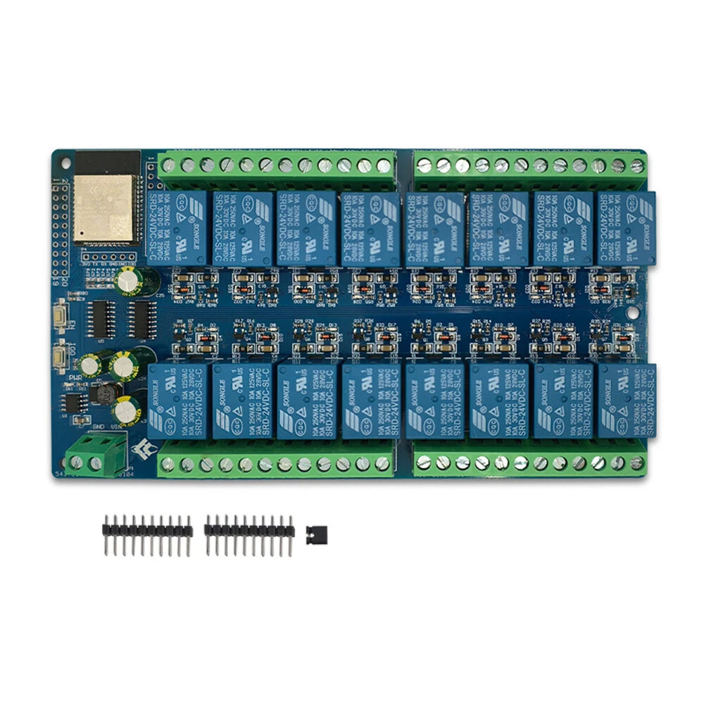 Power Supply ESP32 16 Channel Relay Module Development Board ESP32-WROOM Secondary Development DC5V/12V/24V