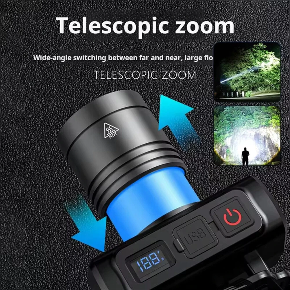 Powerful Sensor LED Headlamp Super Bright Head Light Motion Sensor Front Led Head Flashlight Waterproof Outdoor Camping Flashing Headlight — view 7