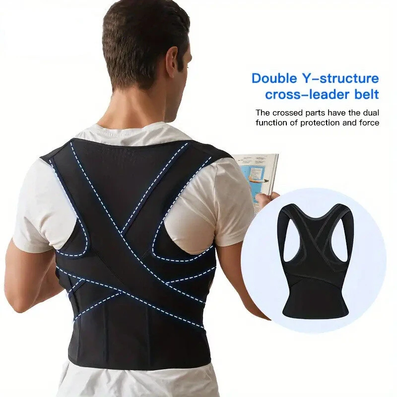 PRANASH Posture Corrector Medical Back Support Adjustable Full Shoulder Brace For Mid Upper Spine Lumbar Support — view 5