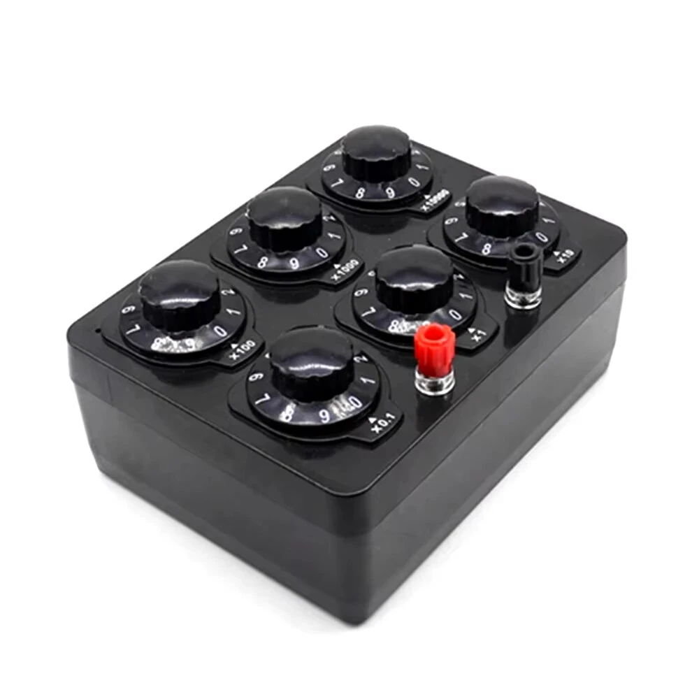 Precision Resistance Box Adjustable Decade Resistor 0-9999Ω 0-9999.9Ω High Accuracy Level 1 Electrical Teaching Experiment Ohm's Law Verification — view 4