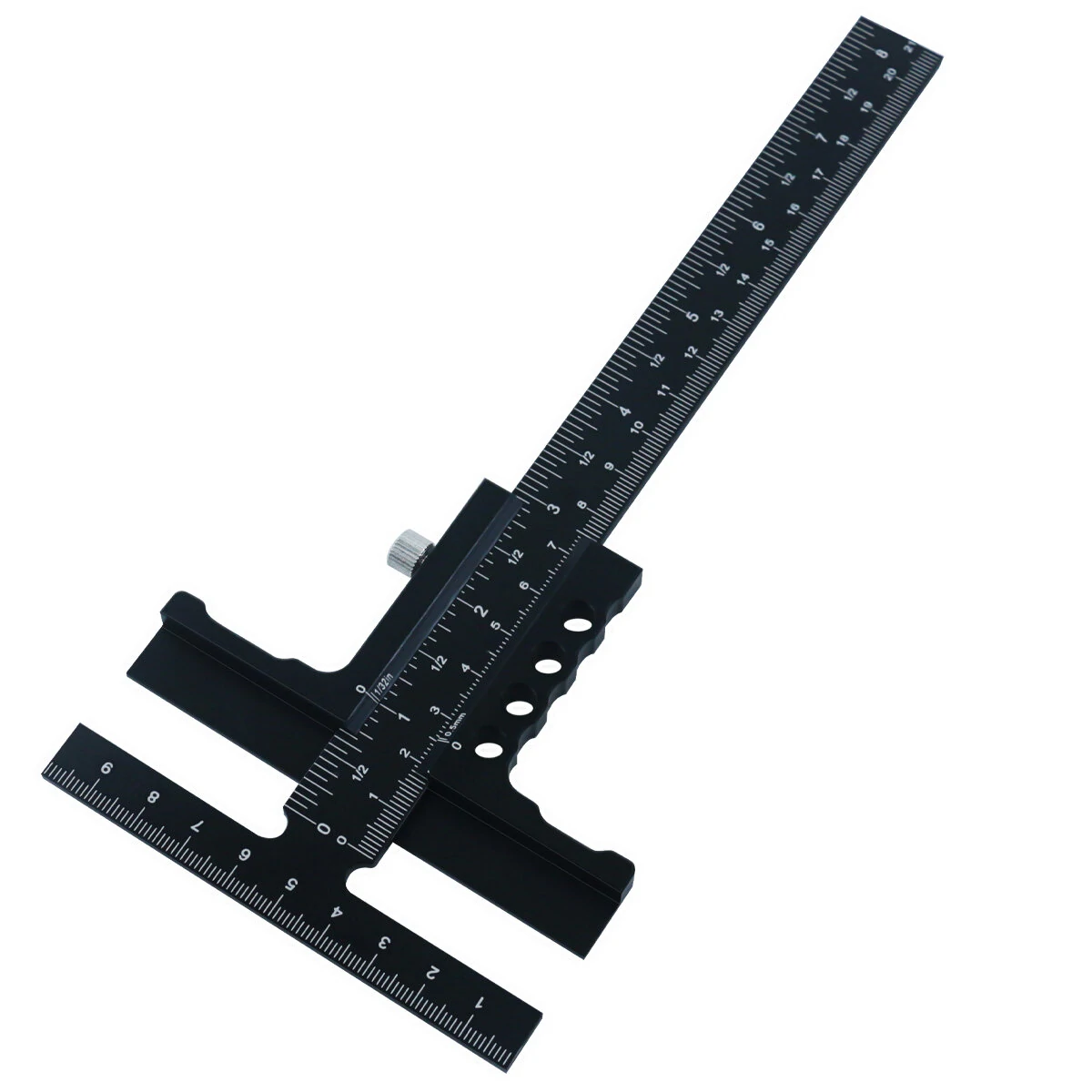 Premium Sliding Marking Gauge Aluminum Alloy Scribing Measuring Tool with Precision Depth Gauge And T-Square Ruler — Pricio