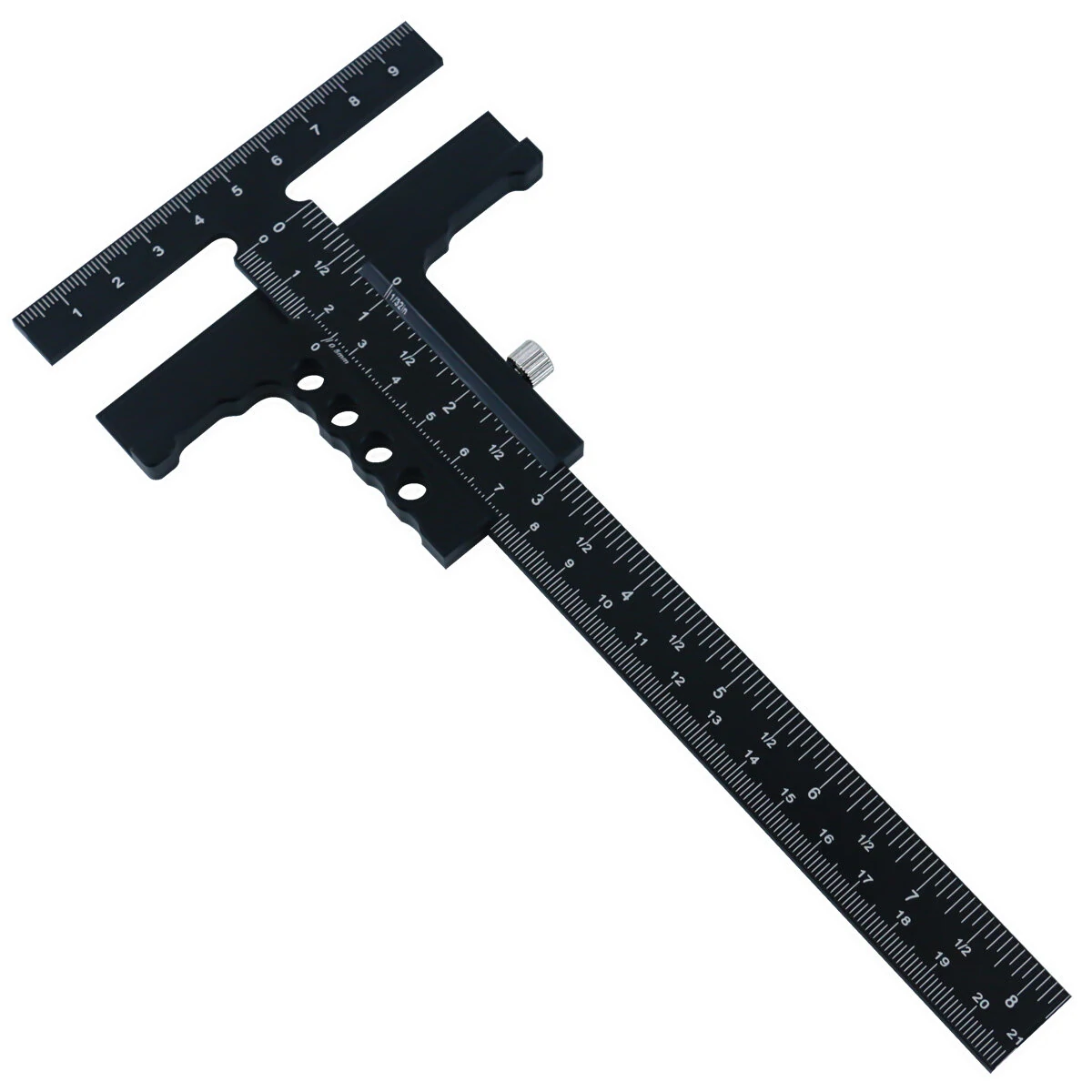 Premium Sliding Marking Gauge Aluminum Alloy Scribing Measuring Tool with Precision Depth Gauge And T-Square Ruler — view 11