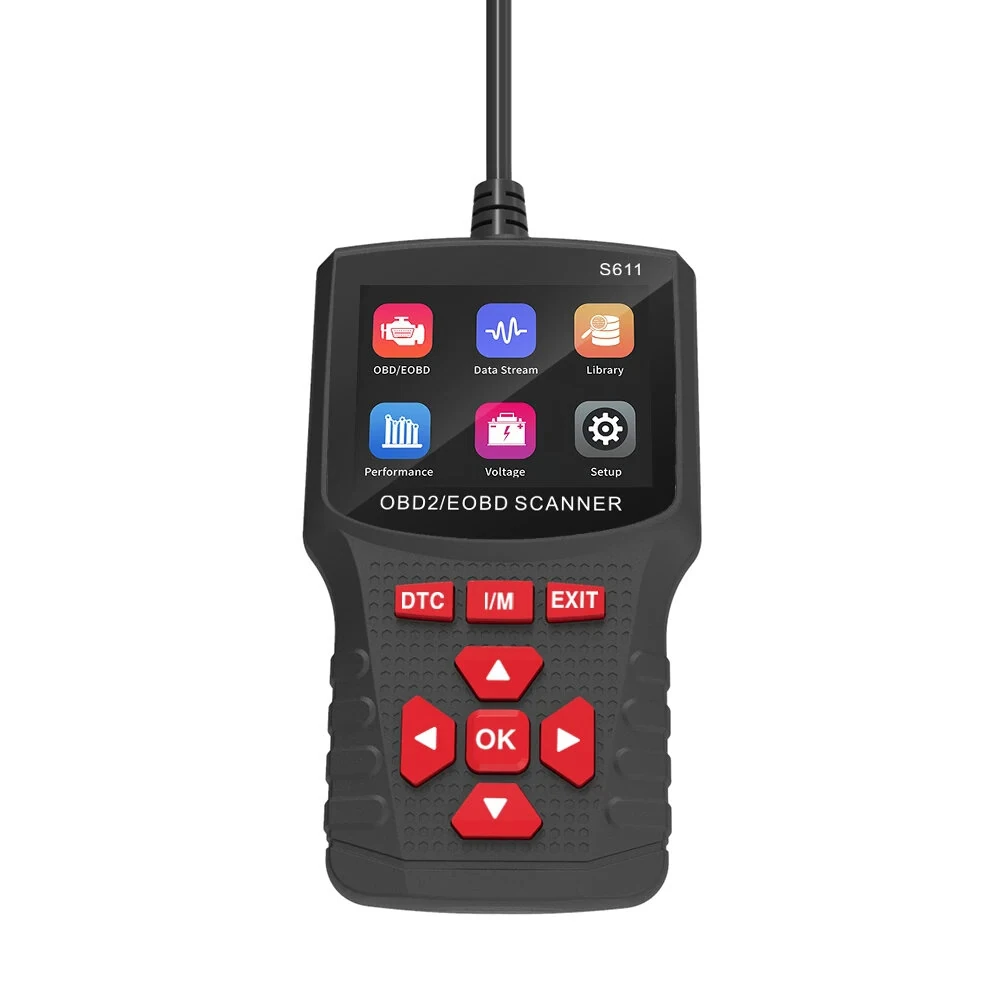 Professional Auto Engine System Diagnostic Tool OBD2 EOBD Car Scanner Automotive Battery Tester Clear Fault Code Reader — view 3
