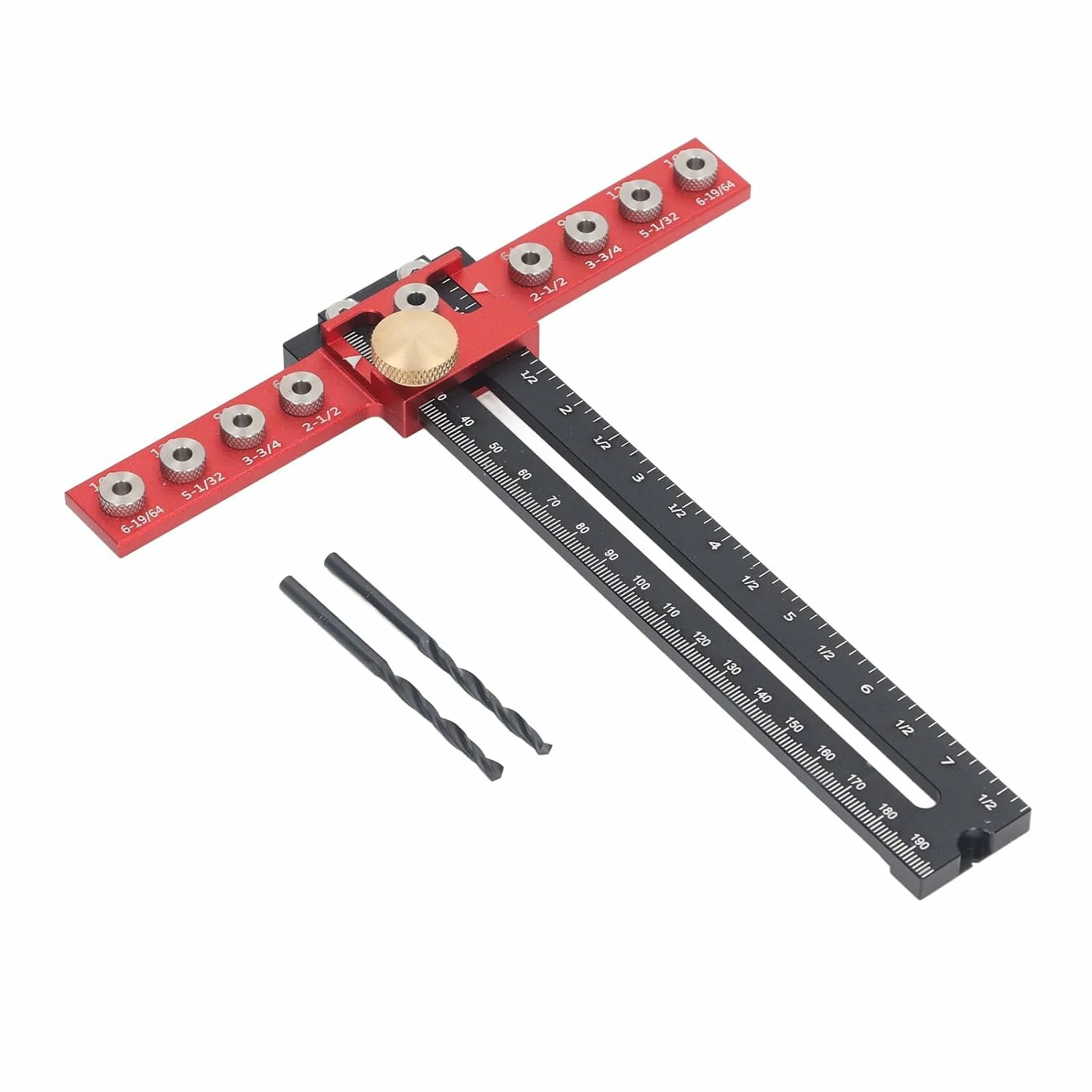 Professional Handle Punch Locator with Adjustable Distance Precise Scale for Door Handle Hole Drilling and Easy Installation — view 3