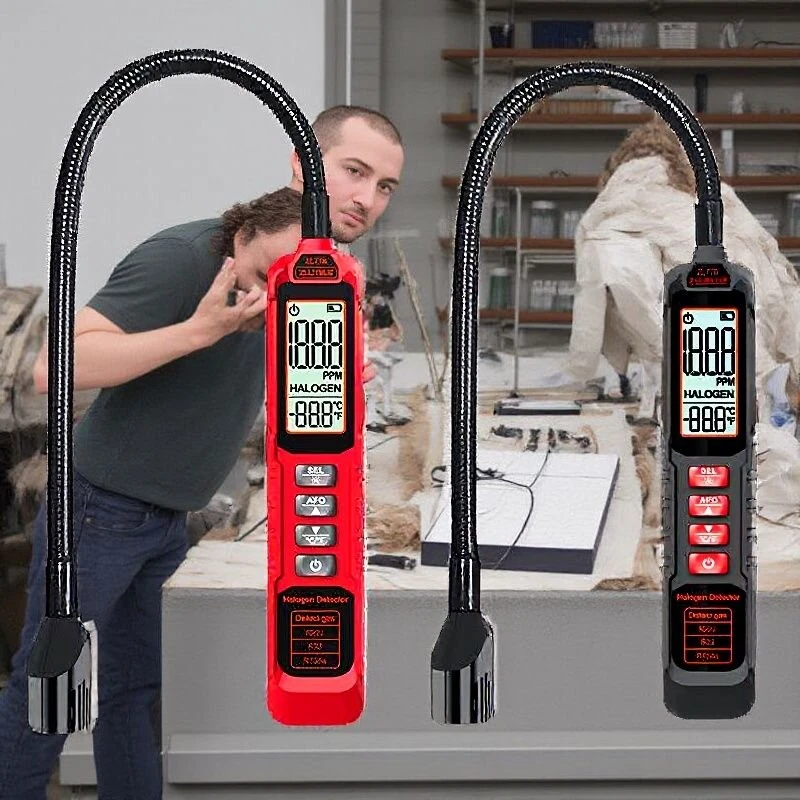 Professional Refrigerant Leak Detector High Sensitivity HVAC Tool Adjustable Settings LED LCD Display Compatible with R22 R410A R134A — Pricio