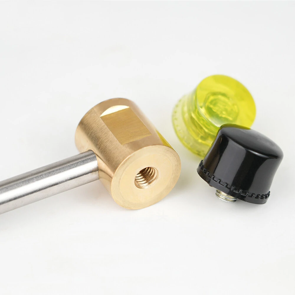 Professional Versatile Woodworking Hammer Brass Ergonomic Design Compact Portable Durable Tool DIY Projects Home Improvement — view 4