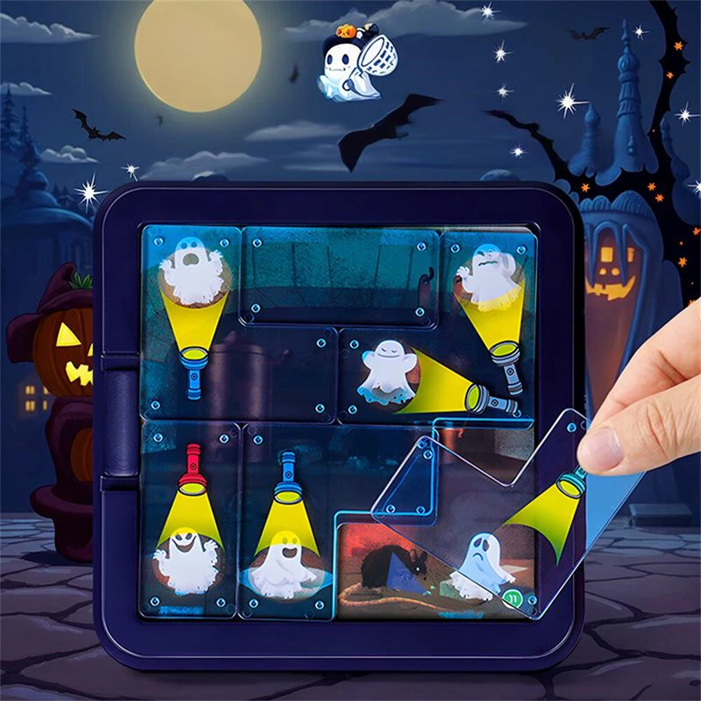 Puzzle Game Ghost Catcher / Police Catch Thieves Flashlight Catcher Board Games Brain Development Adventure Challenge Suitable for Preschool Children — Puzzle