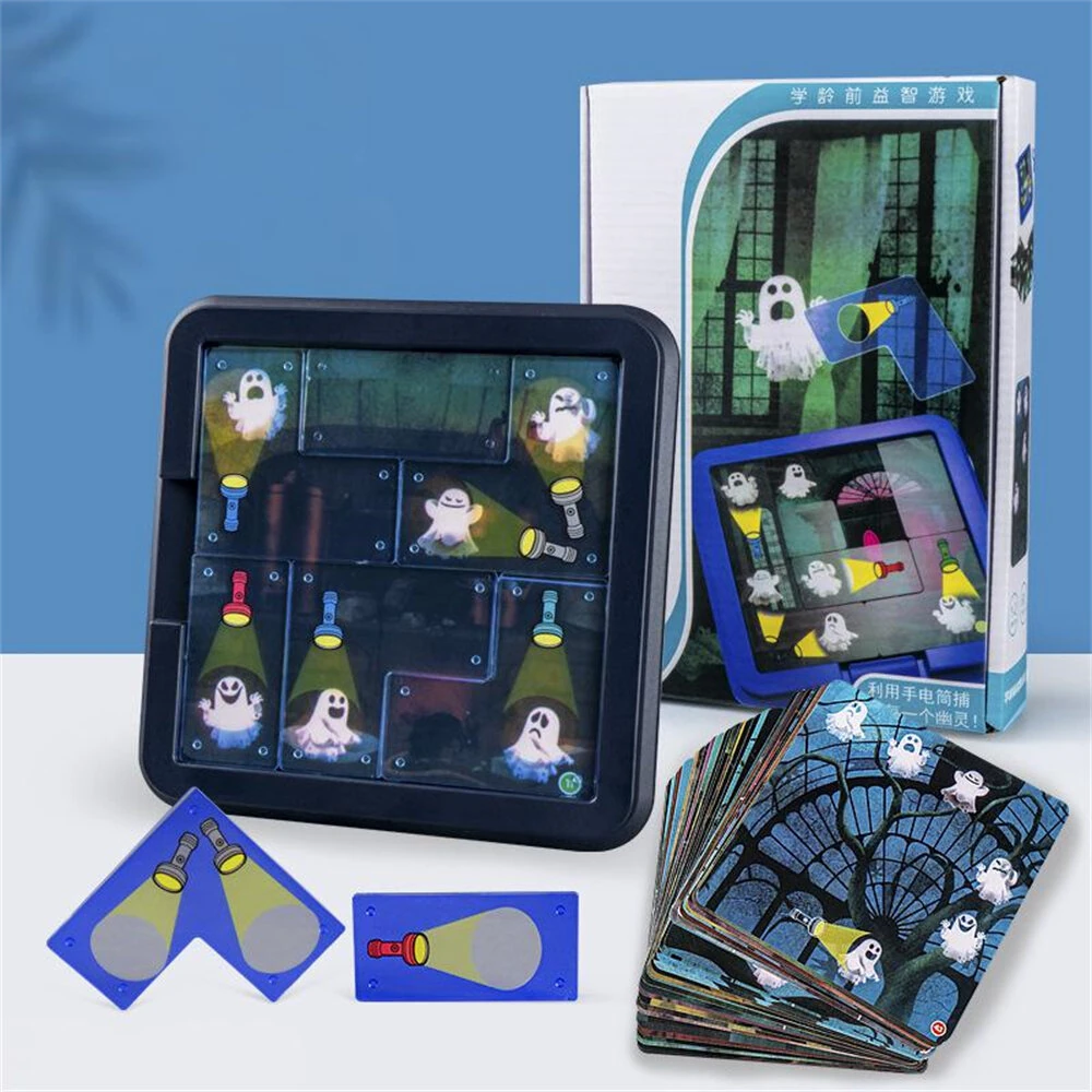 Puzzle Game Ghost Catcher / Police Catch Thieves Flashlight Catcher Board Games Brain Development Adventure Challenge Suitable for Preschool Children — view 5
