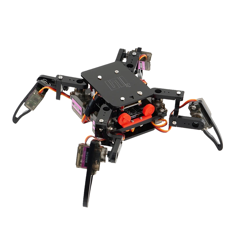Quadruped Spider Robot Infrared Ultrasonic G-sensor App Control STEM Programming Kit for Teens DIY Education Assembly Smart Robot Kit — view 2