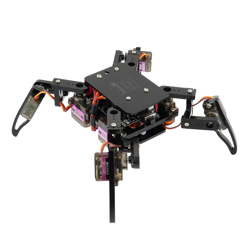 Quadruped Spider Robot Infrared Ultrasonic G-sensor App Control STEM Programming Kit for Teens DIY Education Assembly Smart Robot Kit — view 4