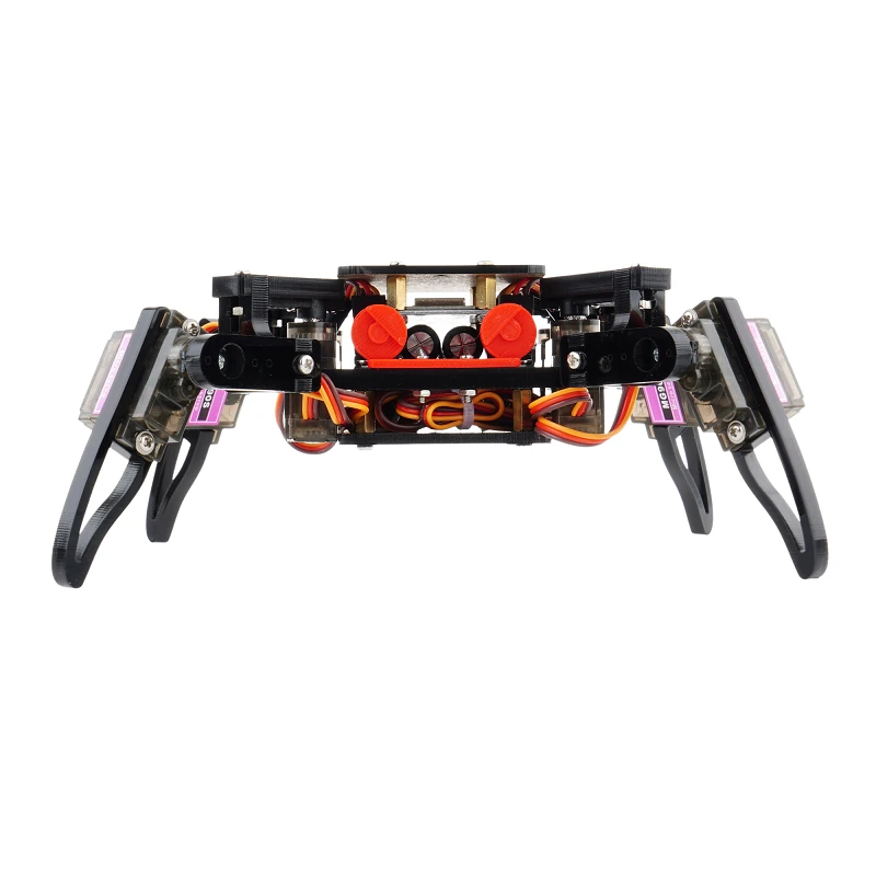 Quadruped Spider Robot Infrared Ultrasonic G-sensor App Control STEM Programming Kit for Teens DIY Education Assembly Smart Robot Kit — view 5