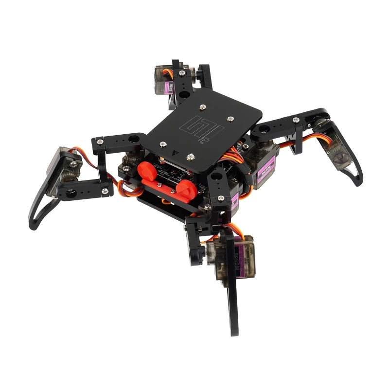 Quadruped Spider Robot Infrared Ultrasonic G-sensor App Control STEM Programming Kit for Teens DIY Education Assembly Smart Robot Kit — view 6