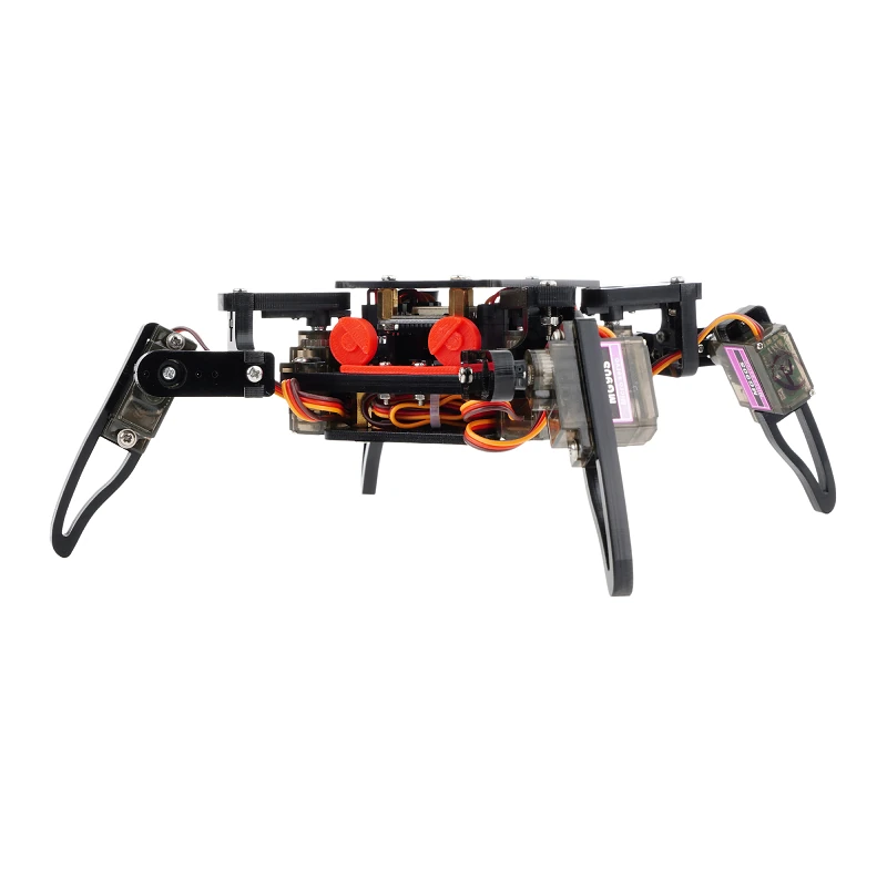 Quadruped Spider Robot Infrared Ultrasonic G-sensor App Control STEM Programming Kit for Teens DIY Education Assembly Smart Robot Kit — view 7