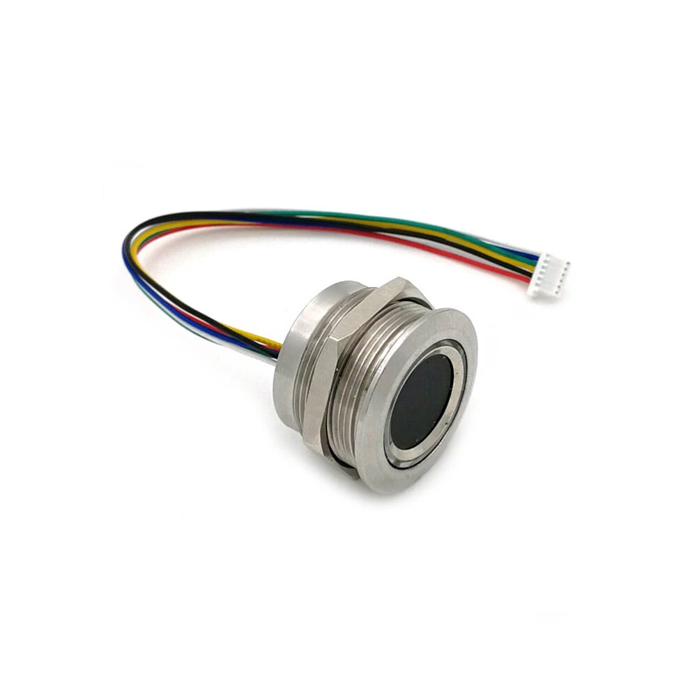 R503 Capacitive Fingerprint Module Sensor Scanner Circular Round Two-Color Ring Indicator LED Control DC3.3V MX1.0-6pin — view 2