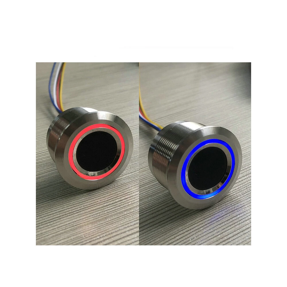 R503 Capacitive Fingerprint Module Sensor Scanner Circular Round Two-Color Ring Indicator LED Control DC3.3V MX1.0-6pin — view 4