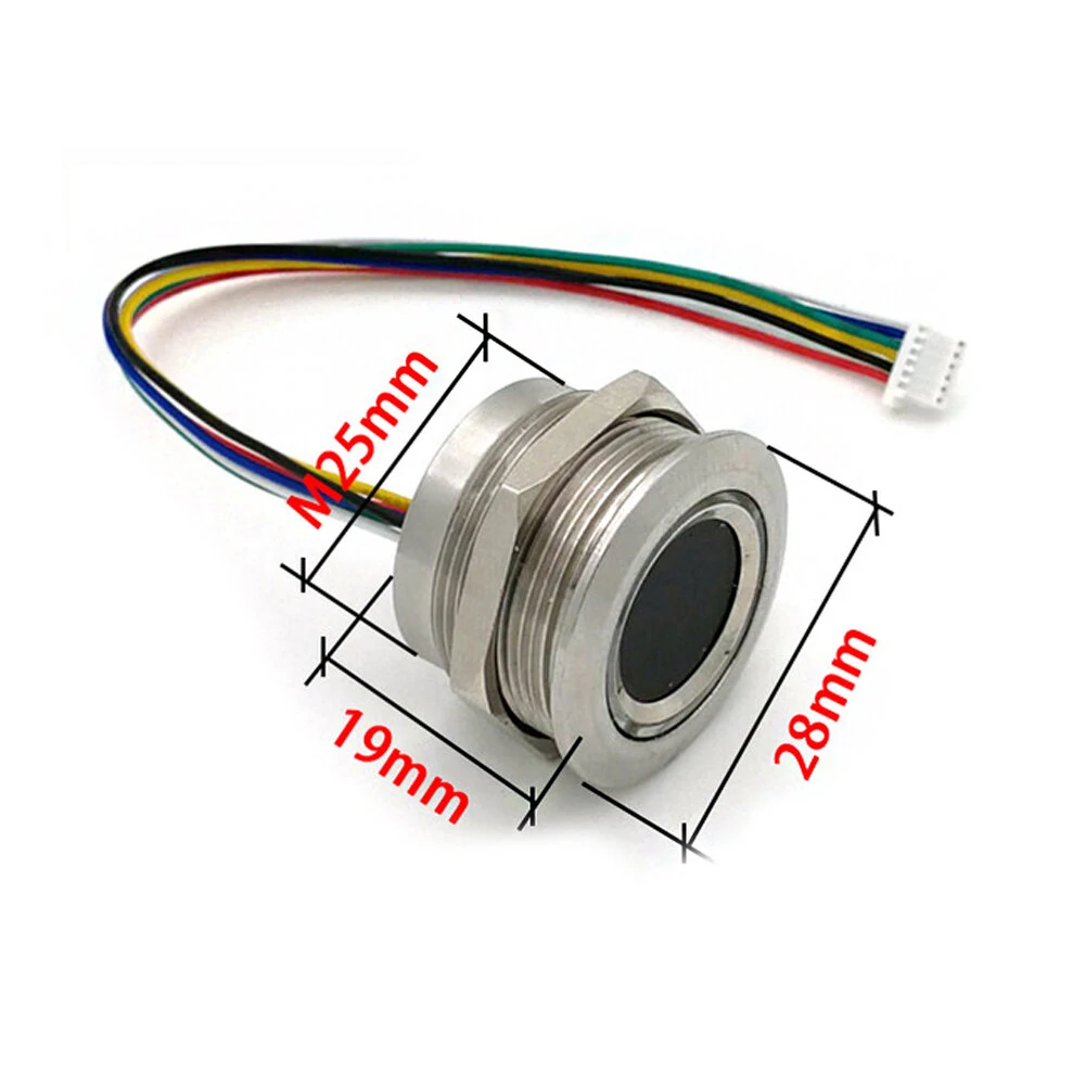 R503 Capacitive Fingerprint Module Sensor Scanner Circular Round Two-Color Ring Indicator LED Control DC3.3V MX1.0-6pin — view 8