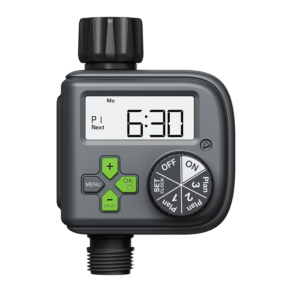 Rainpoint Smart Garden Irrigation Timer Weather-Responsive Rain Delay LCD Digital Water Timer Automatic Watering System Drip Irrigation Controller — view 7