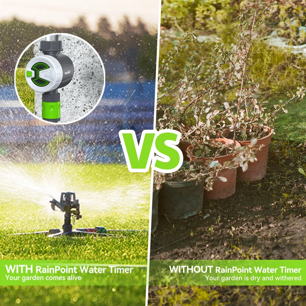 Rainpoint Sprinkler Timer WIF bluetooth Smart Water Timer Remote Control Wireless Hose Faucet Timer for Garden Irrigation System Controller Irrigation Timer Automatic Watering Device — view 7