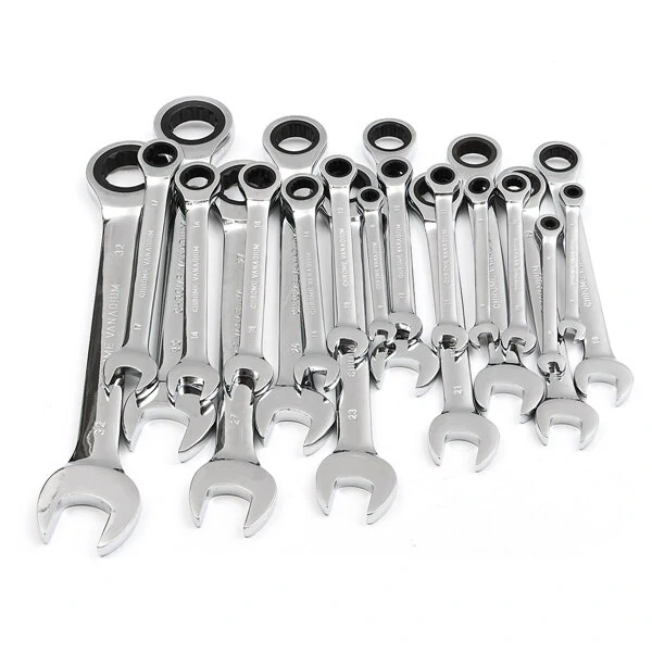 Raitool™ HT01 Chrome Vanadium Steel Metric Ratchet Spanner Wrench Fixed Head 6-32mm — view 3