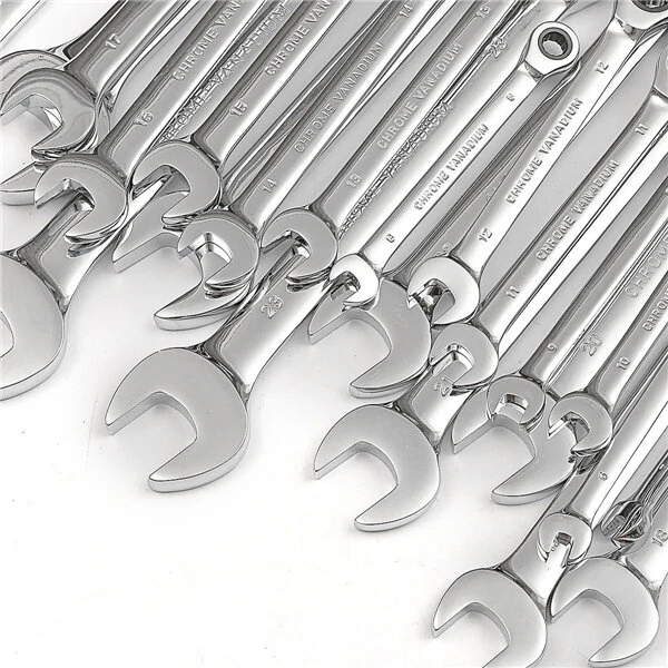 Raitool™ HT01 Chrome Vanadium Steel Metric Ratchet Spanner Wrench Fixed Head 6-32mm — view 5