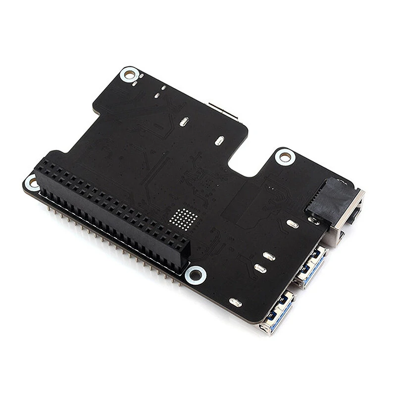 Raspberry Pi 5 PCIe to Gigabit Ethernet and USB 3.2 Gen1 HAT 3xUSB 3.2 Gen1 Gigabit Ethernet Pi5 PCIe HAT Expansion Board Plug and Play — view 4