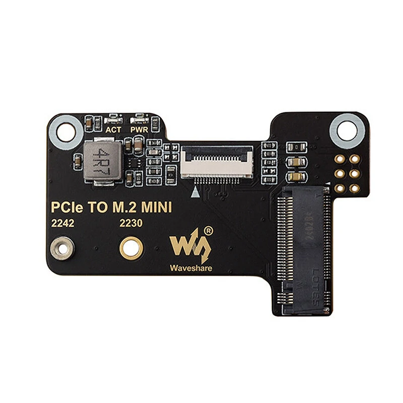 Raspberry Pi 5 PCIe to M.2 Mini Adapter Board Supports NVMe Protocol M.2 Solid State Drive High-speed Reading/Writing — view 3