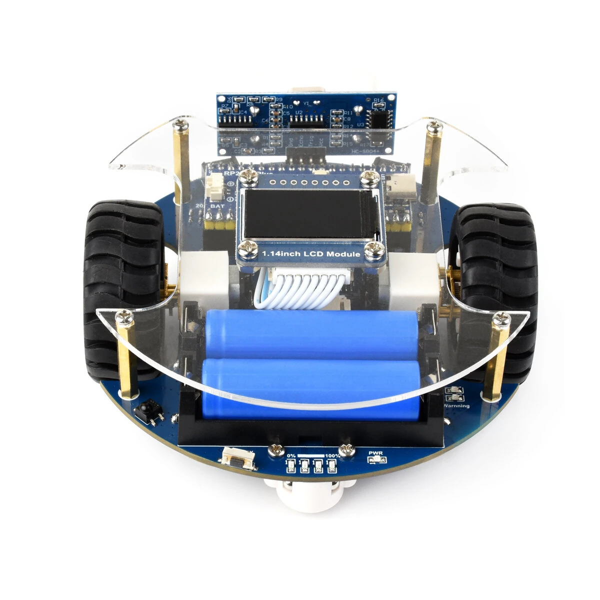 Raspberry Pico2Go Mobile Robot Based On RP2350-Plus Self Driving Remote Control with Control Board DIY Smart Car Kit — view 6