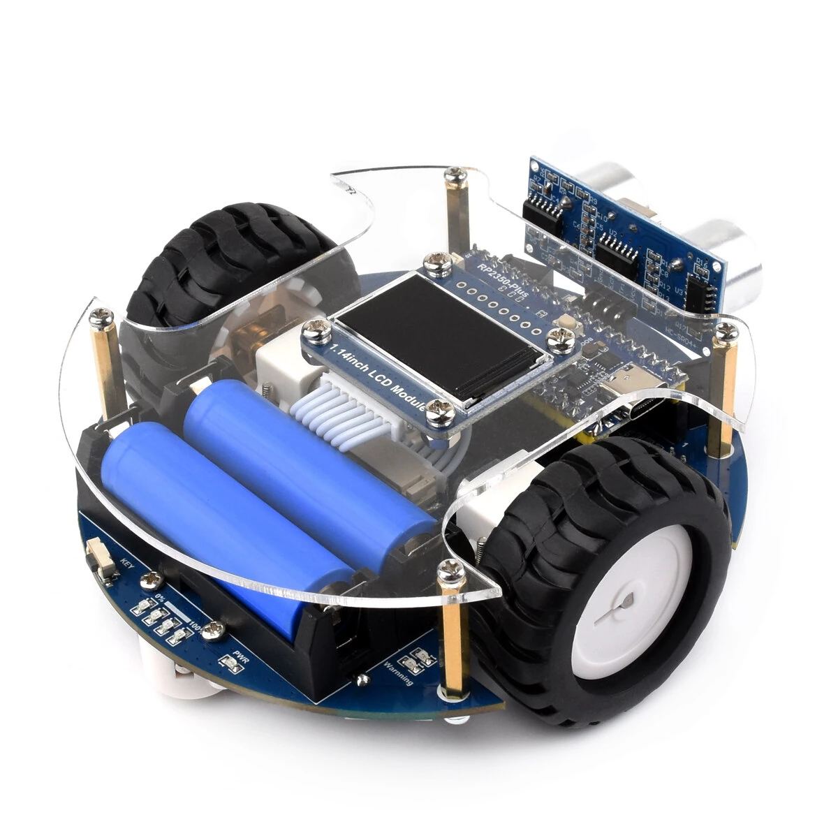 Raspberry Pico2Go Mobile Robot Based On RP2350-Plus Self Driving Remote Control with Control Board DIY Smart Car Kit — view 8