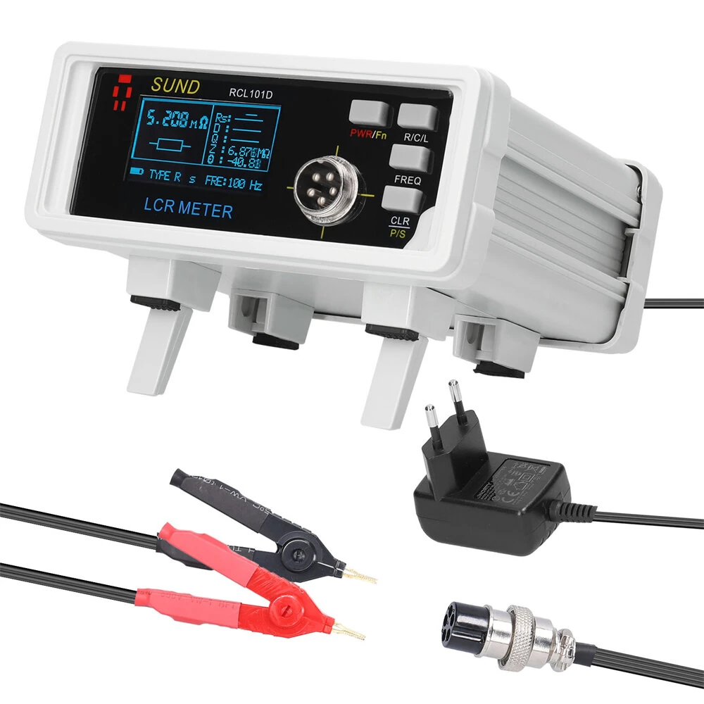 RCL101D Desktop Digital Bridge High Precision LCR Meter 3 in 1 Automatic Ranging Multiple Frequencies 100Hz/10kHz Dual-mode Functionality — Pricio