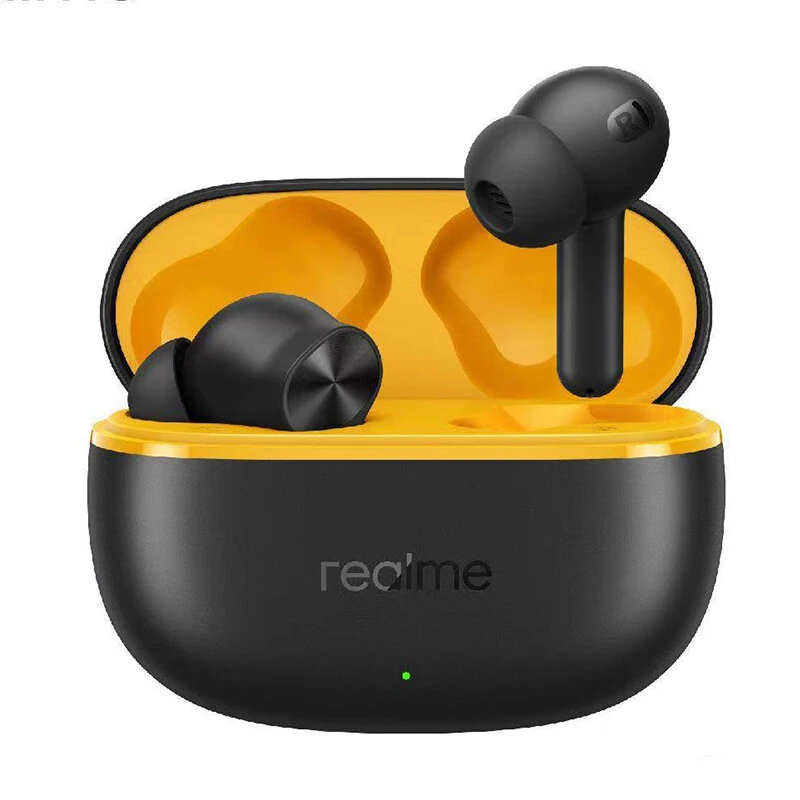 Realme Buds T200Lite TWS Earbuds Wireless bluetooth 5.4 Earphone 12.4mm Dynamic Bass Driver AAC Audio 4-Mic AI Call Noise Cancelling 48H Playback In-ear Sports Headphones — Realme