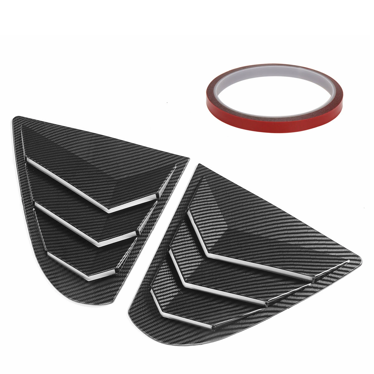 Rear Window Side Vent Shutter Louver Cover Trim For Mitsubishi Lancer EX X EVO 2008-2018 — Rear