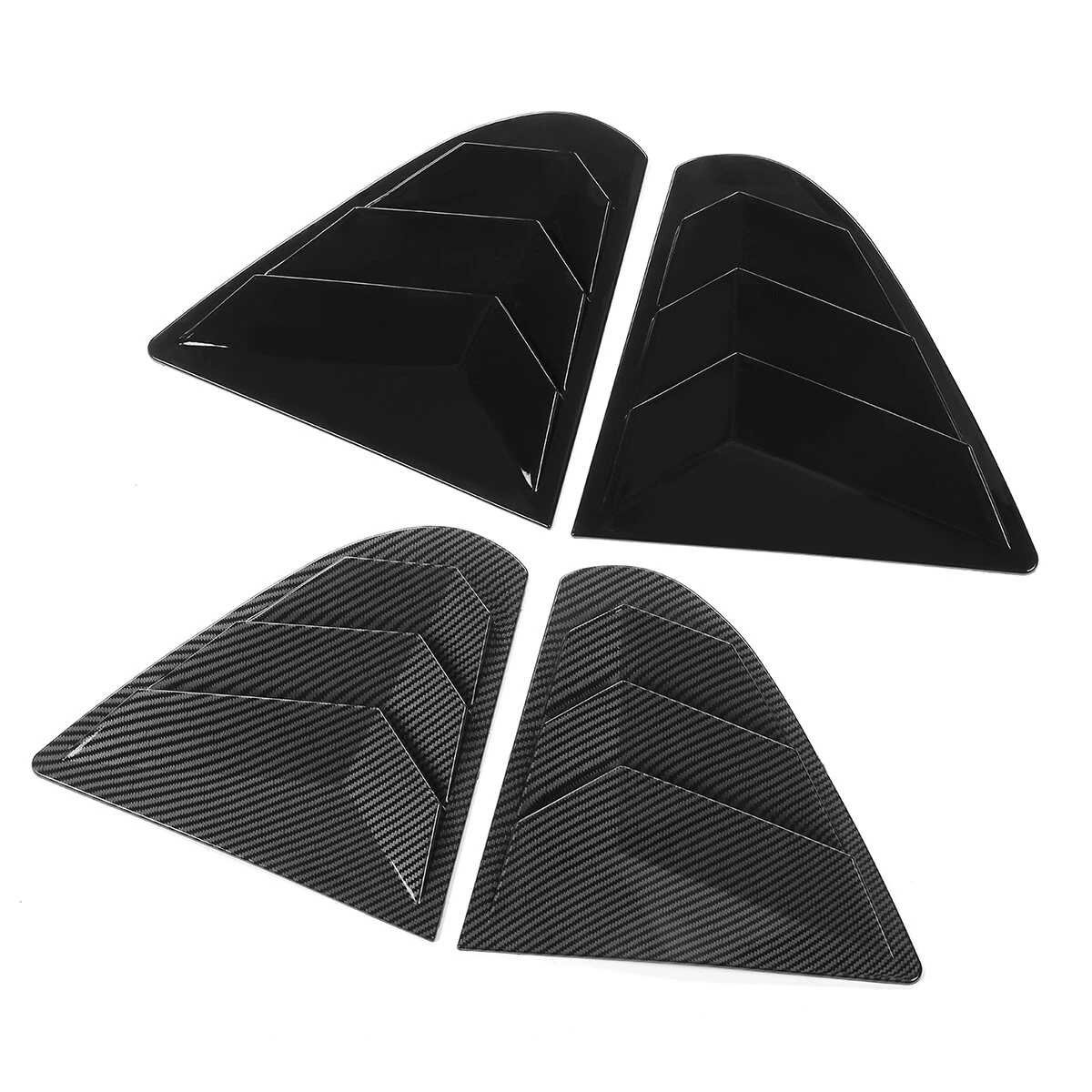 Rear Window Side Vent Shutter Louver Cover Trim For Mitsubishi Lancer EX X EVO 2008-2018 — view 5