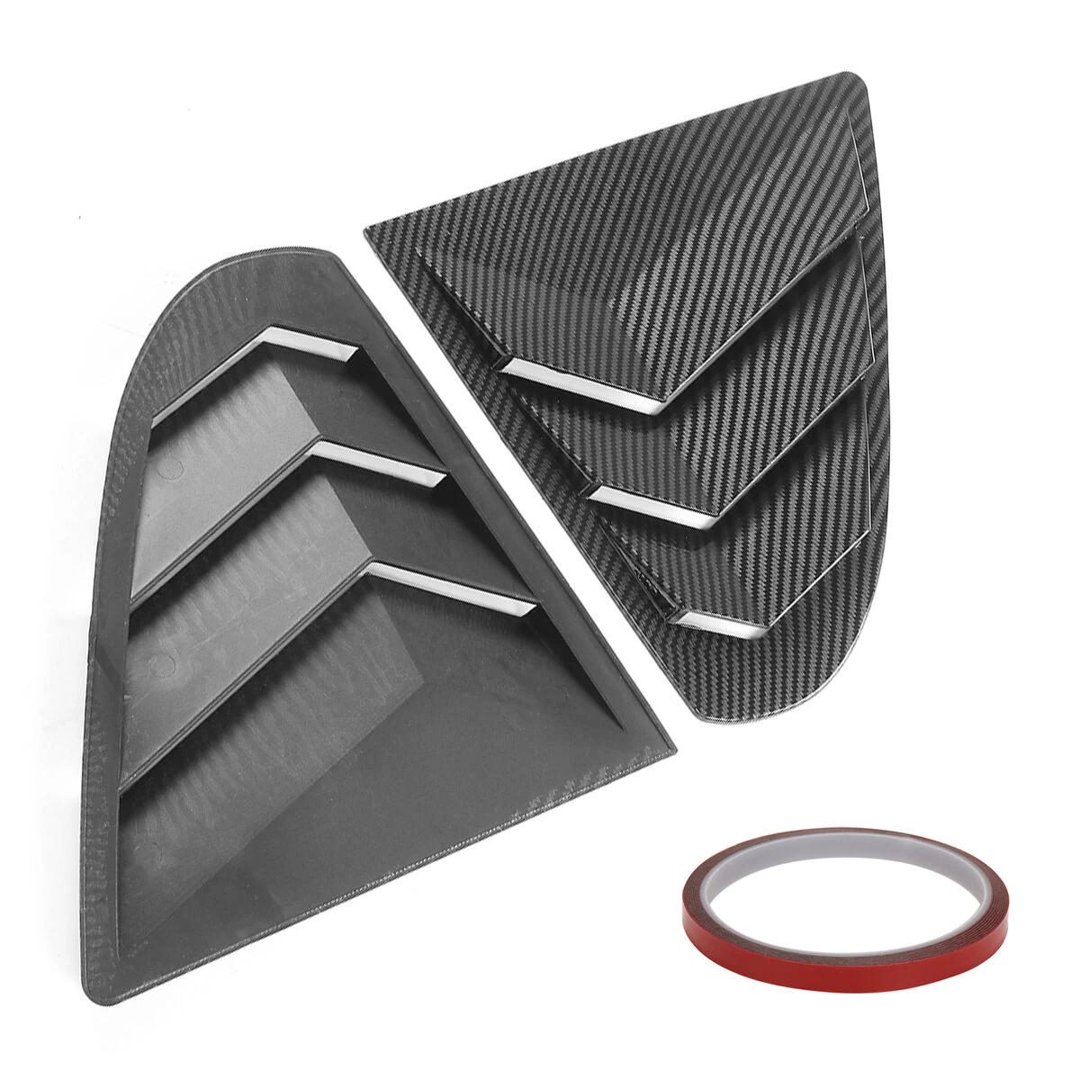 Rear Window Side Vent Shutter Louver Cover Trim For Mitsubishi Lancer EX X EVO 2008-2018 — view 9