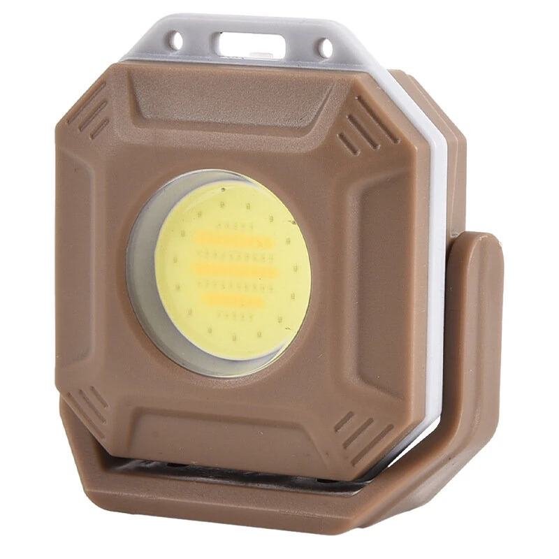 Rechargeable COB LED Flashlight With Magnetic, Mini Keychain Flashlight, 4 Light Color, 360° Rotating Bracket, Perfect For Outdoor Camping Hiking Lightweight Lamp — view 4