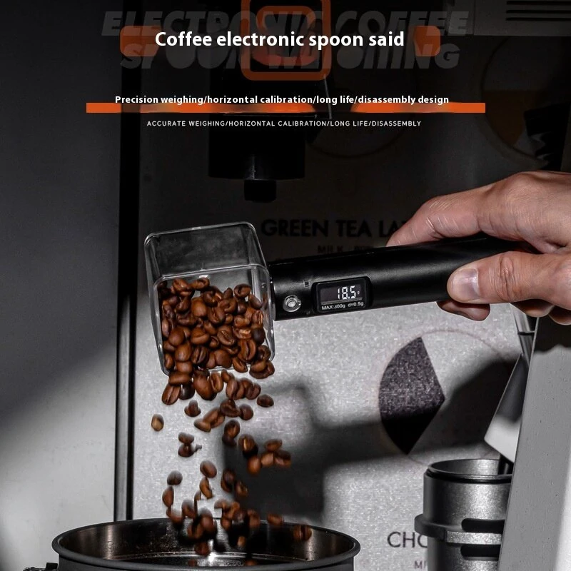 Rechargeable Coffee Bean Measuring Spoon Portable Electronic Coffee Scale Measuring Spoon Built-in Level Gram Scale Rechargeable Detachable Coffee Bean Measuring Spoon — view 5