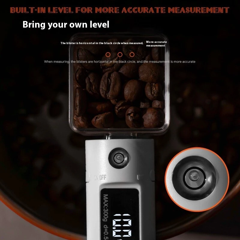 Rechargeable Coffee Bean Measuring Spoon Portable Electronic Coffee Scale Measuring Spoon Built-in Level Gram Scale Rechargeable Detachable Coffee Bean Measuring Spoon — view 6