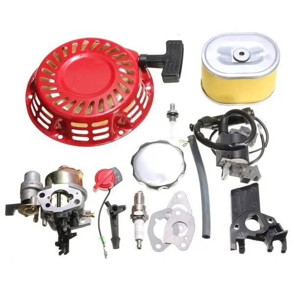 Recoil Carburetor Ignition Coil Spark Plug Air Filter Gas Cap For Honda GX160 — view 11