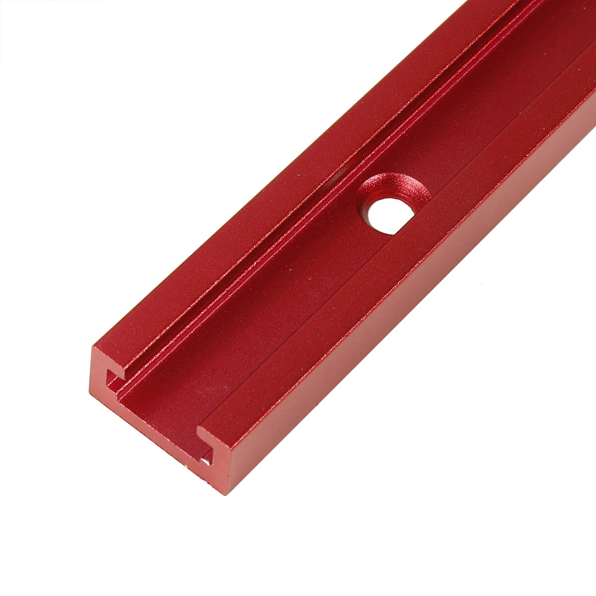 Red Aluminum Alloy 300-800mm T-track T-slot Miter Track Jig T Screw Fixture Slot 19x9.5mm For Table Saw Router Table Woodworking Tool — view 7