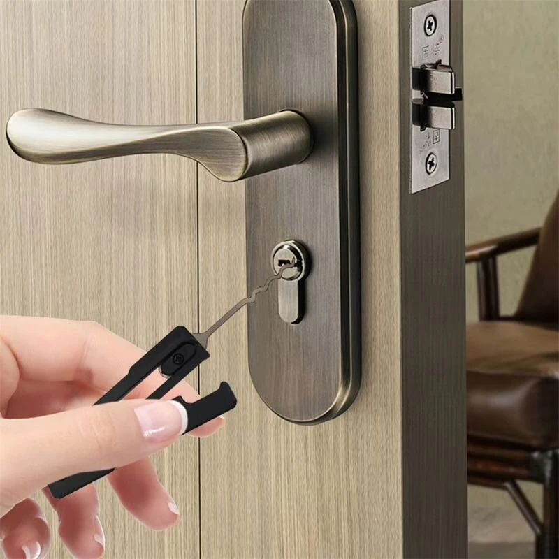 Reliable Locksmith Multi-Tool Compact Stainless Steel Kit Quick Access Automotive Keys Hook Portable Outdoor Use — view 5