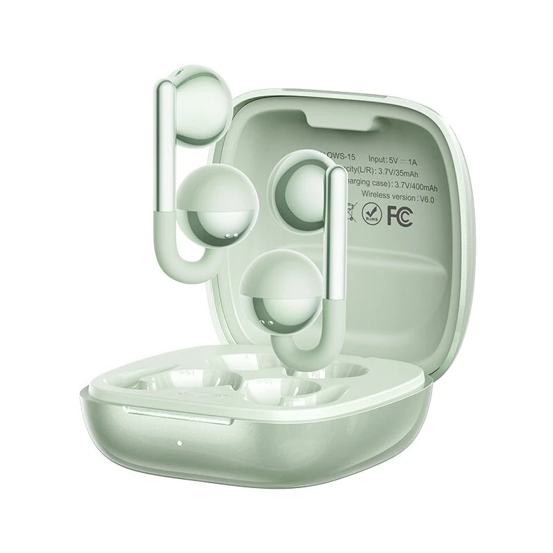 RemaxOWS-15 OWS Earbuds Wireless bluetooth V6.0 Earphones HiFi Stereo ENC Noise Cancelling Earclips Sports Headphones with Mic — view 6