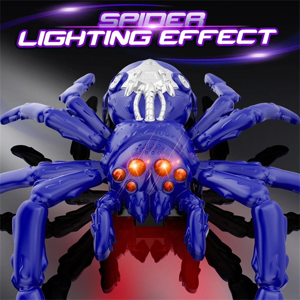 Remote Control Wall Climbing Spider / Green Lizard / Yellow Lizard Model 360° Rotation LED Lights Vacuum Suction Ground Crawling Toy — view 5