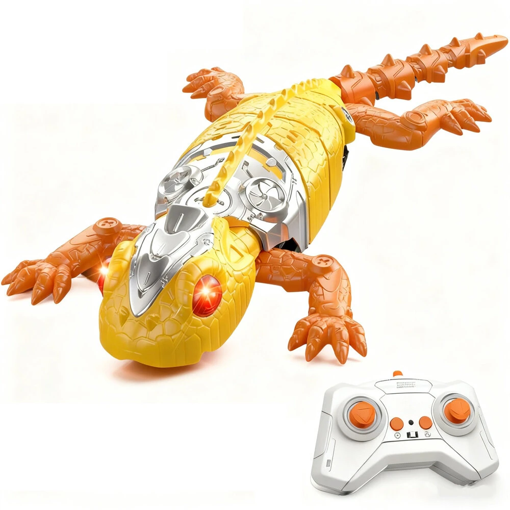 Remote Control Wall Climbing Spider / Green Lizard / Yellow Lizard Model 360° Rotation LED Lights Vacuum Suction Ground Crawling Toy — view 8