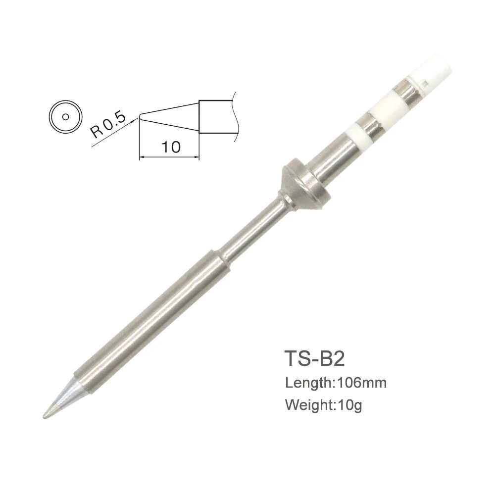 Replacement Black Chrome Tip Soldering Iron Tips for Digital LCD Soldering Iron — view 4