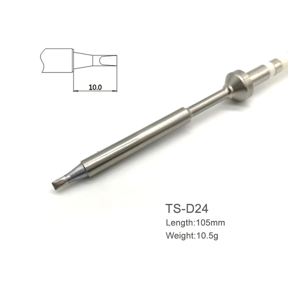 Replacement Black Chrome Tip Soldering Iron Tips for Digital LCD Soldering Iron — view 7