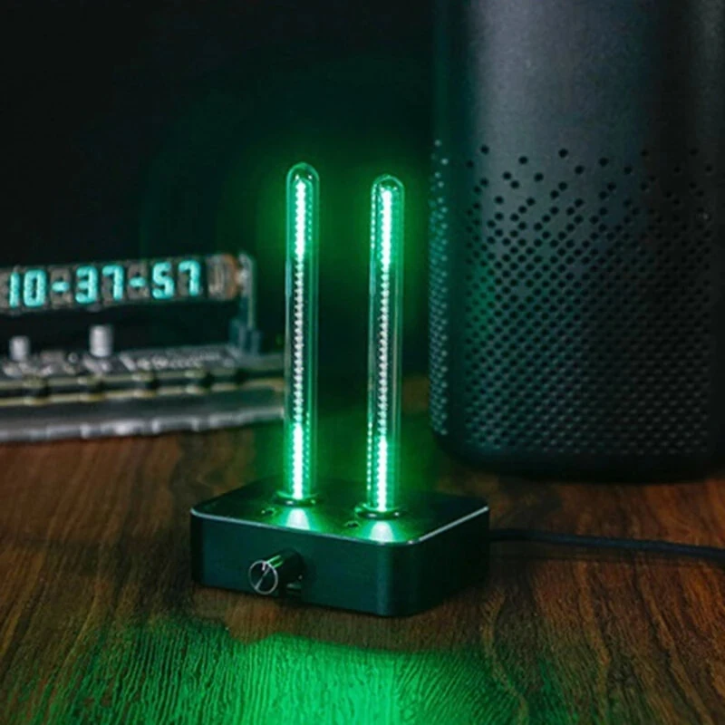 Retro IN9 Mini Glow Tube Electronic Tube Music Spectrum Meter Color Modes Adjusted Decorations Vintage Neon Tube Music Spectrum Desktop Decoration — view 5