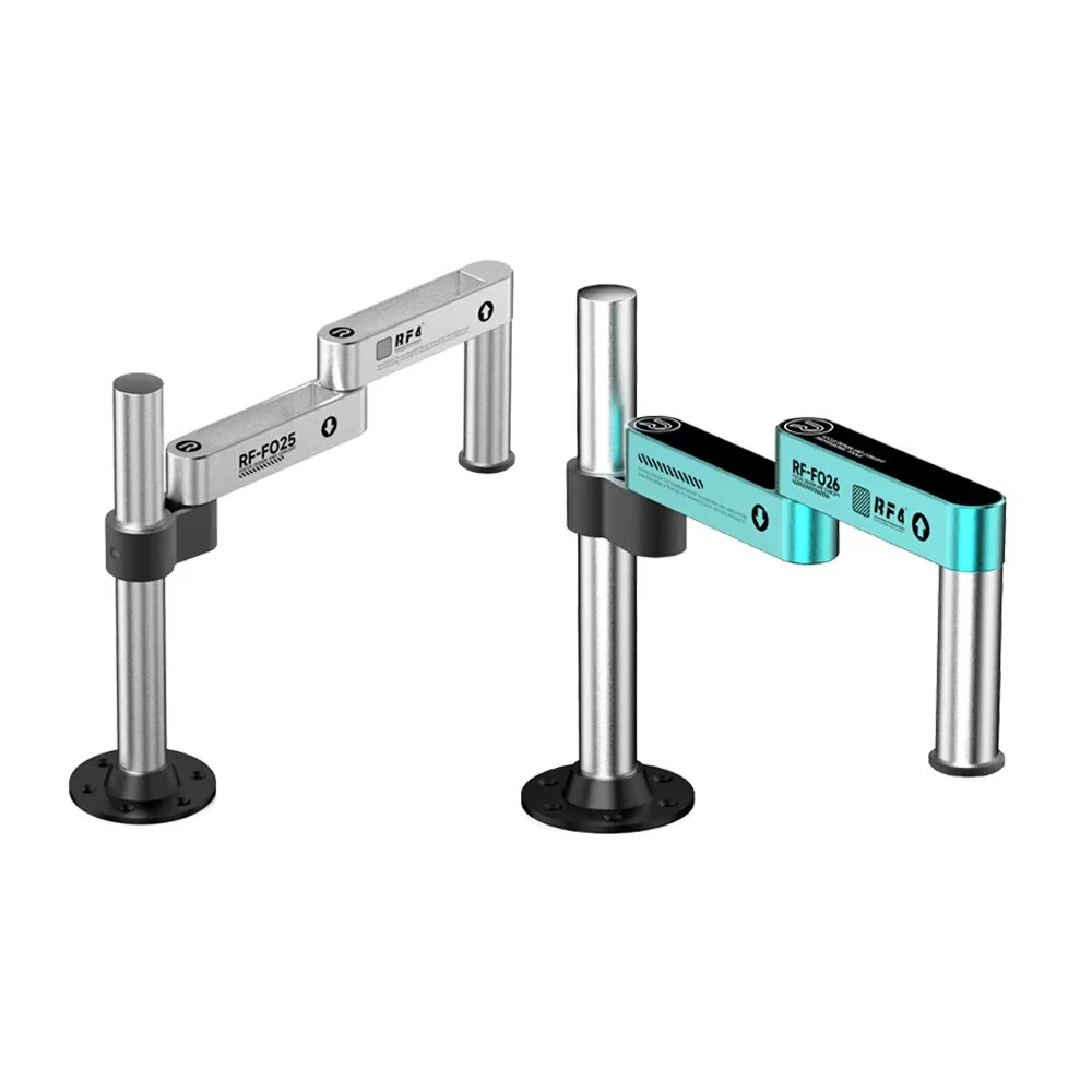 RF4-F025  RF4-F026 Microscope Swing Arm Stand Articulated 360 Degree Adjustable Metal Frame Stable Base Universal Fit for Repair Inspection Tools — view 2