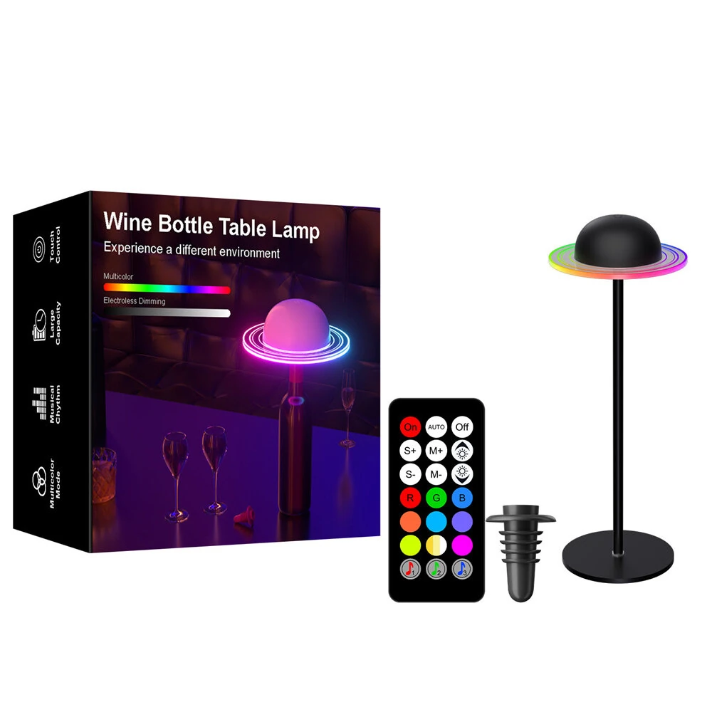 Rgb Color Changing Planet Night Light With Remote & Touch Control Dimmable Galaxy Projection Lamp For Gaming Lightiroom, Bedroom