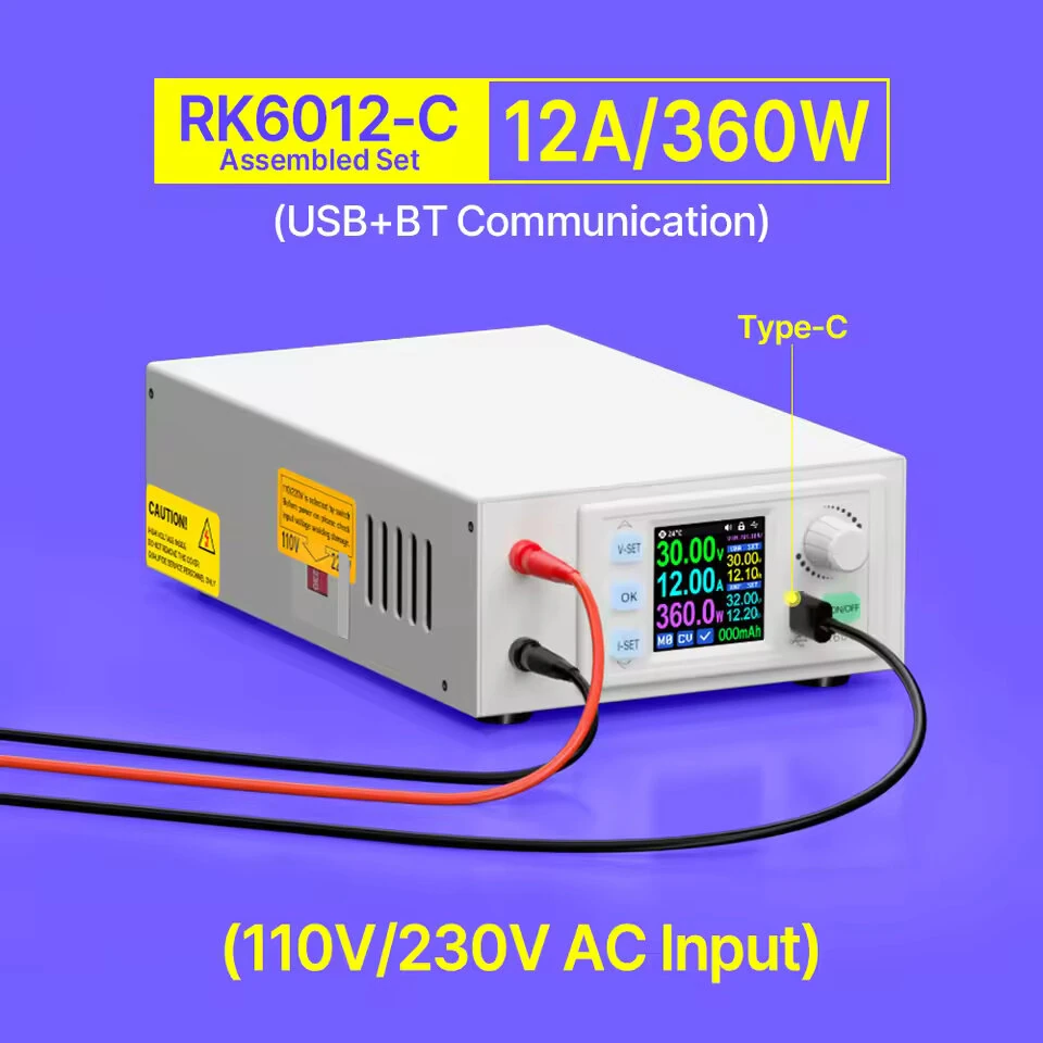 RIDEN RD RK6012-C 360W 60V 12A 4-digit AC to DC Power Supply Battery Charging DC Regulated Power Supply Adjustable Digital Control Constant Voltage Current Meter — view 2